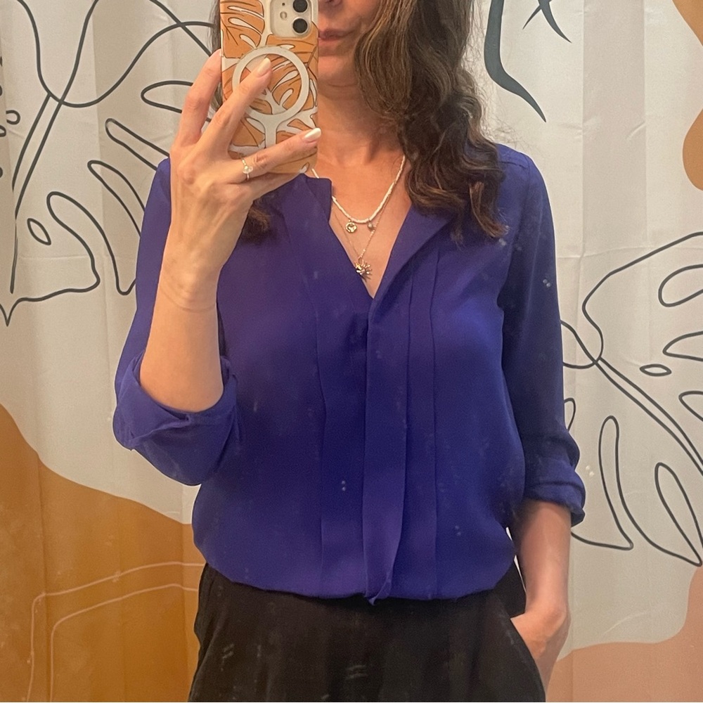 H&M royal blue / indigo blouse shirt